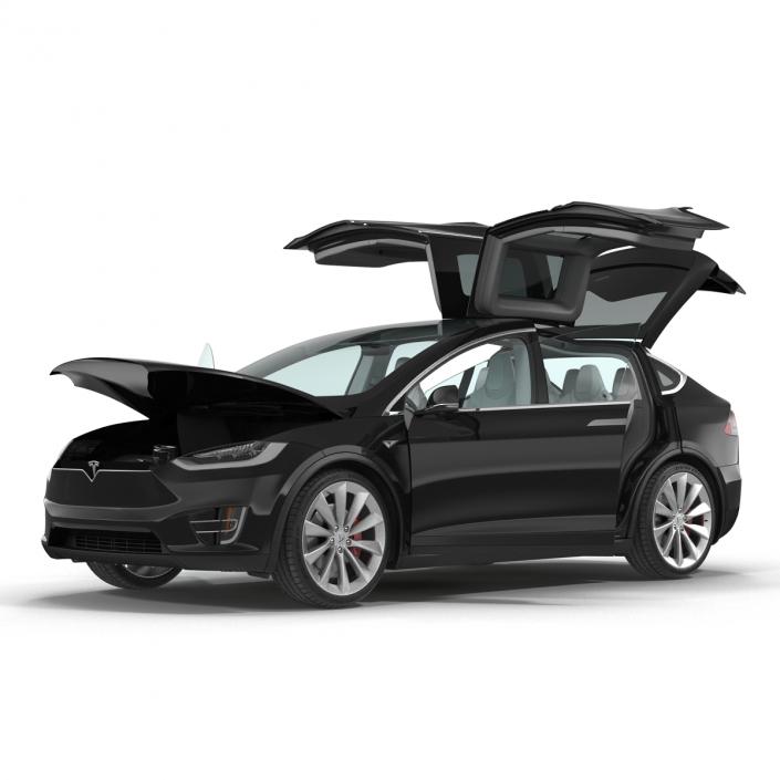 Tesla Model X Simple Interior 3D model