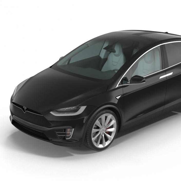 Tesla Model X Simple Interior 3D model