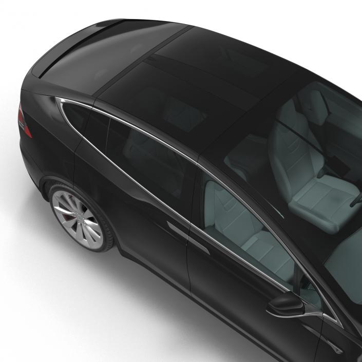 Tesla Model X Simple Interior 3D model