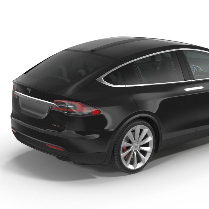 Tesla Model X Simple Interior 3D model