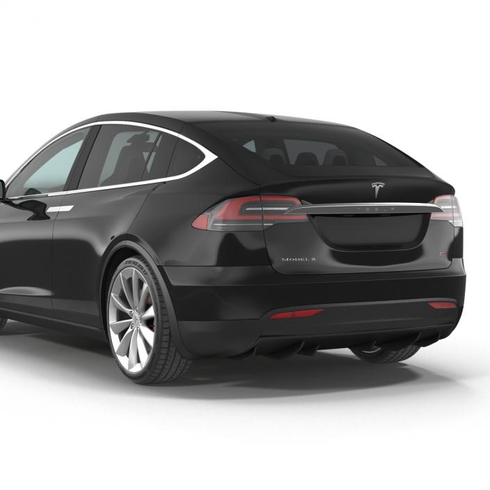 Tesla Model X Simple Interior 3D model