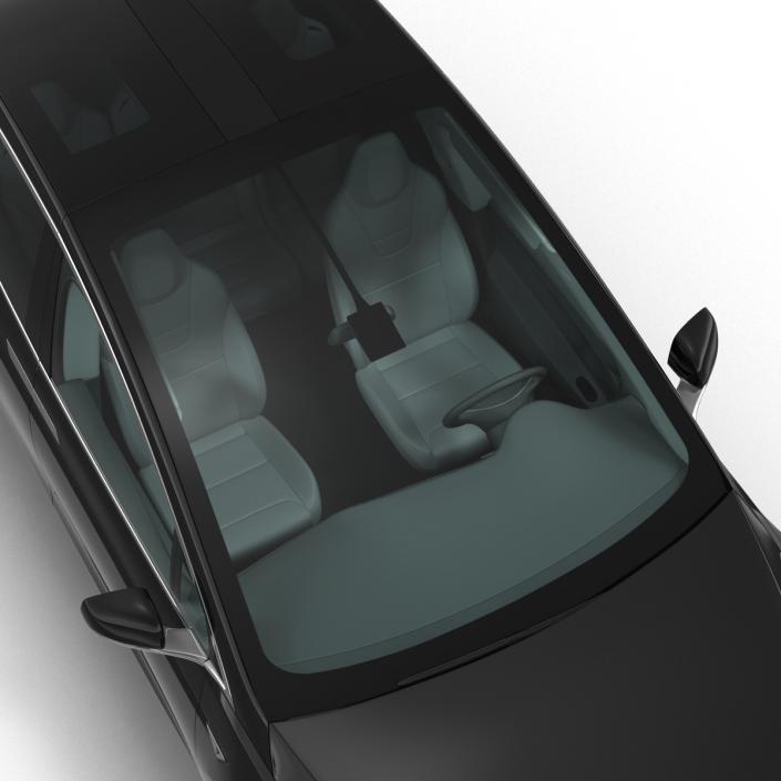 Tesla Model X Simple Interior 3D model