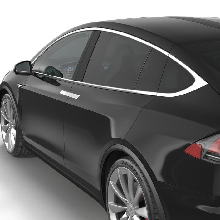 Tesla Model X Simple Interior 3D model