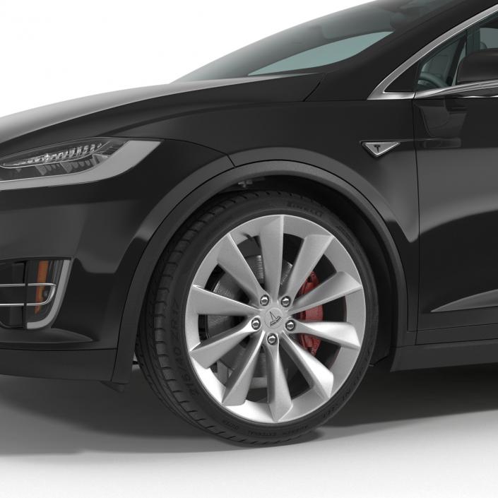 Tesla Model X Simple Interior 3D model