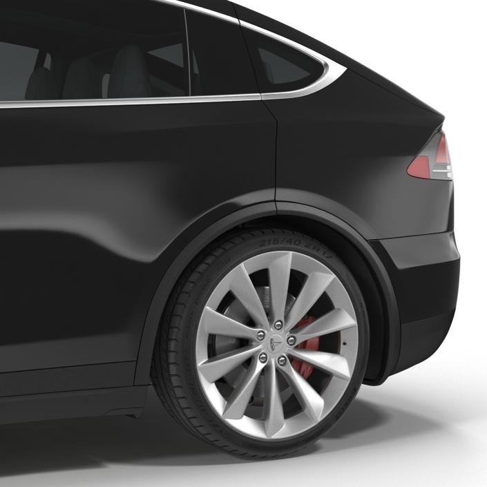 Tesla Model X Simple Interior 3D model