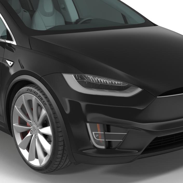 Tesla Model X Simple Interior 3D model