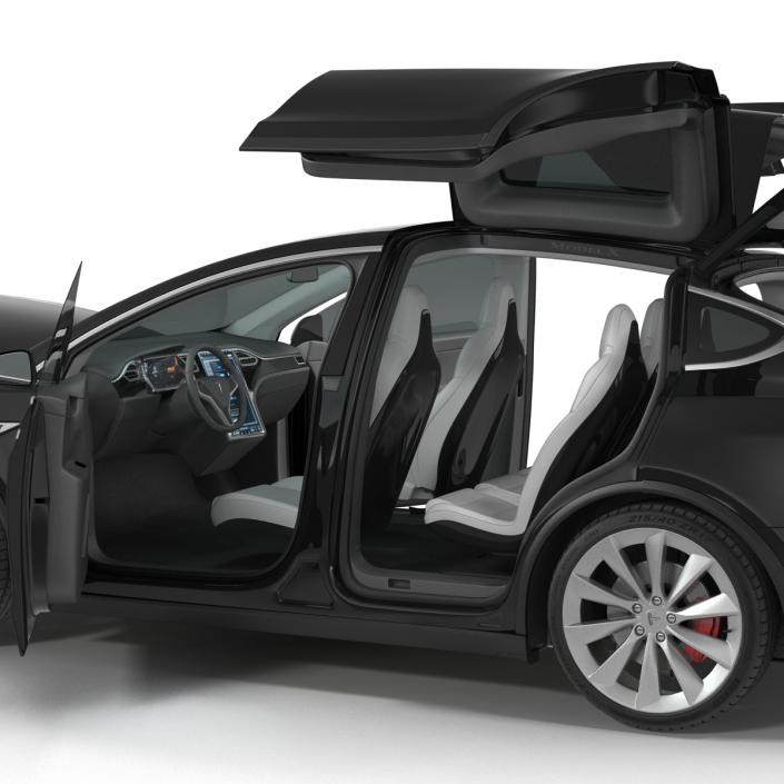 Tesla Model X Simple Interior 3D model