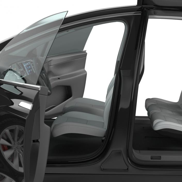 Tesla Model X Simple Interior 3D model