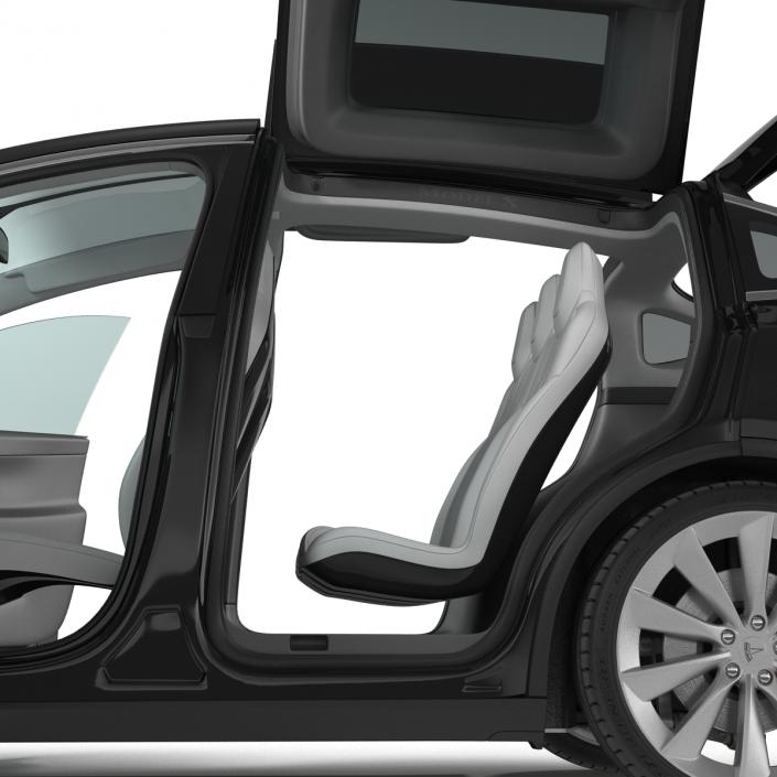 Tesla Model X Simple Interior 3D model