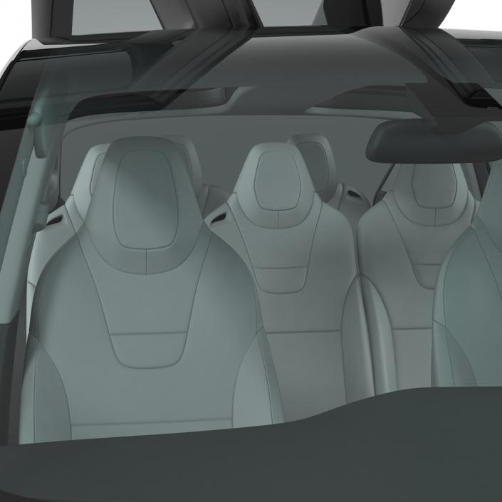 Tesla Model X Simple Interior 3D model