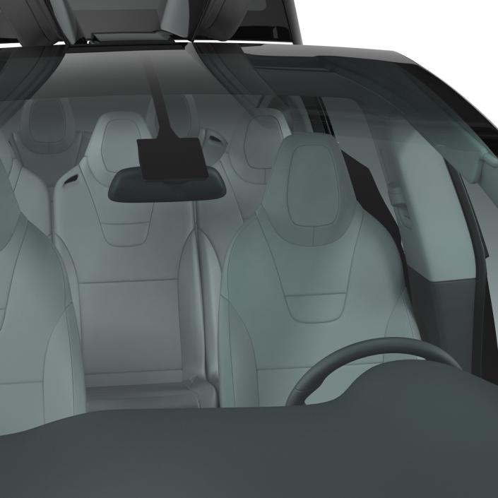 Tesla Model X Simple Interior 3D model