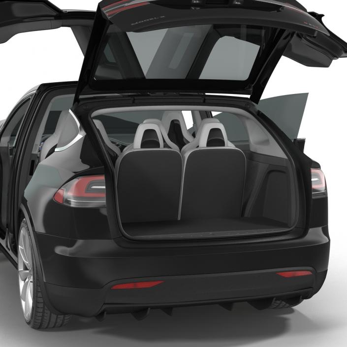 Tesla Model X Simple Interior 3D model