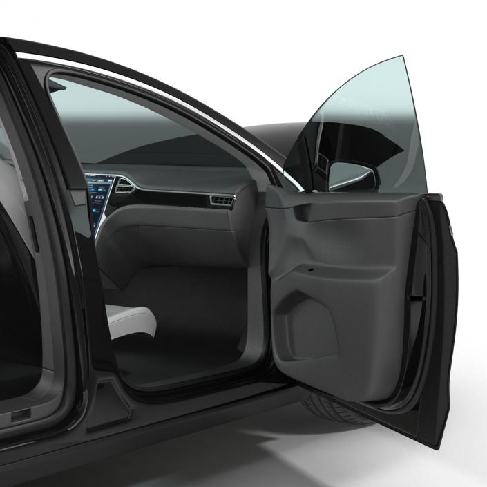 Tesla Model X Simple Interior 3D model