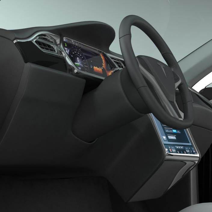 Tesla Model X Simple Interior 3D model