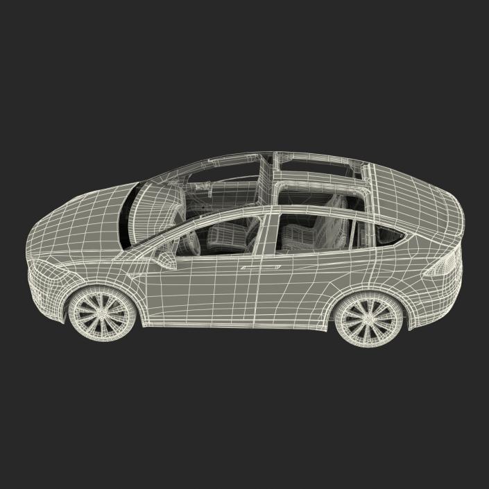 Tesla Model X Simple Interior 3D model