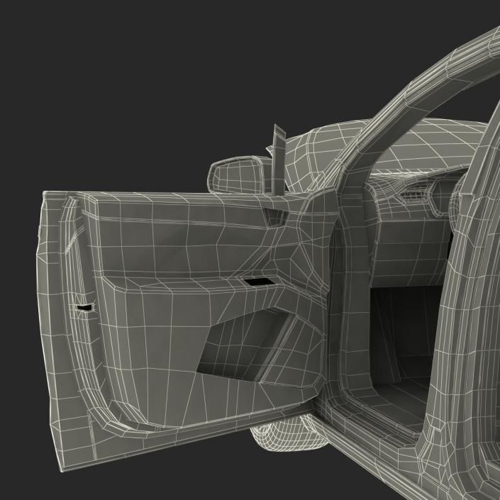 Tesla Model X Simple Interior 3D model