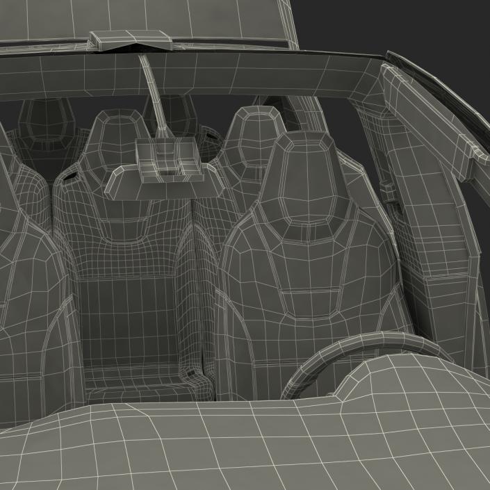 Tesla Model X Simple Interior 3D model