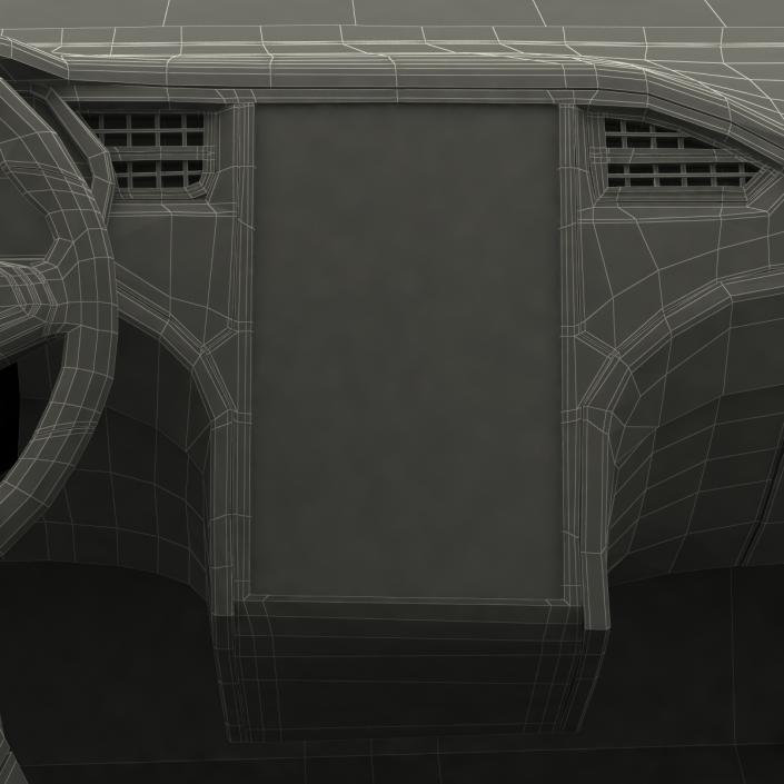 Tesla Model X Simple Interior 3D model