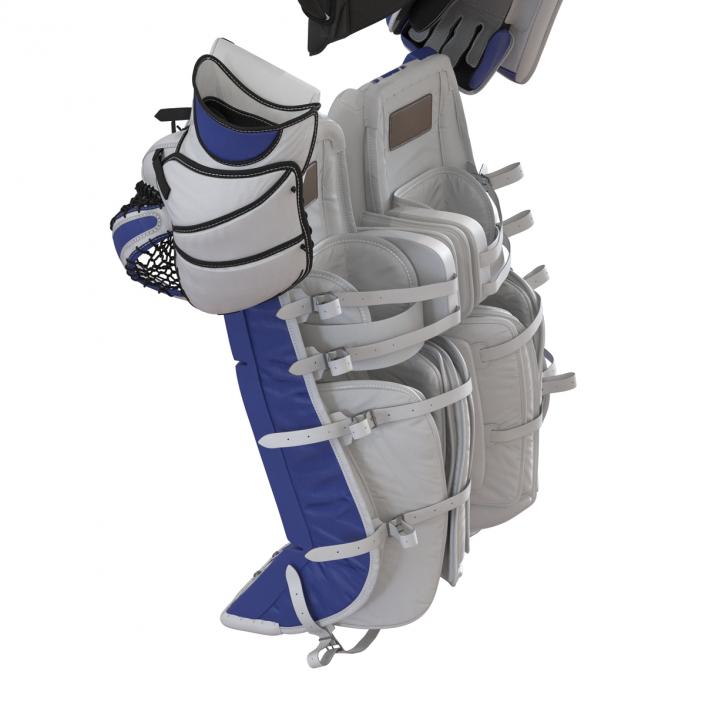 3D Hockey Goalie Protection Kit Generic Blue 2 model