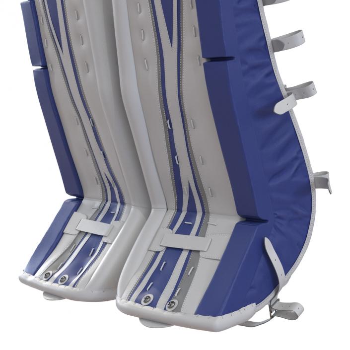 3D Hockey Goalie Protection Kit Generic Blue 3 model