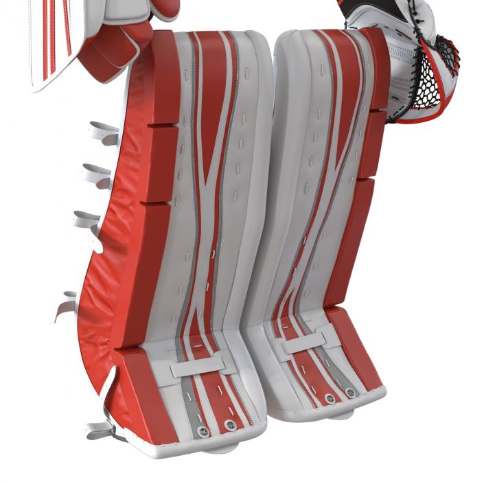 3D model Hockey Goalie Protection Kit Generic Red