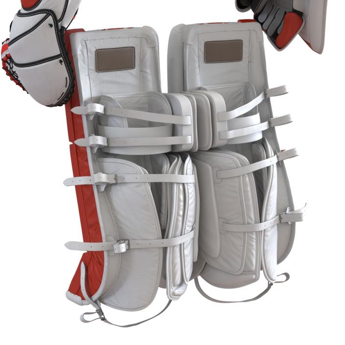 3D model Hockey Goalie Protection Kit Generic Red