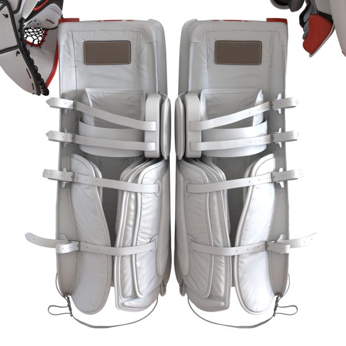 3D model Hockey Goalie Protection Kit Generic Red