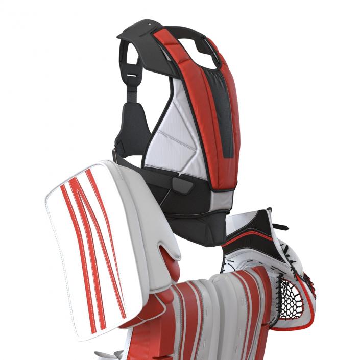 3D model Hockey Goalie Protection Kit Generic Red