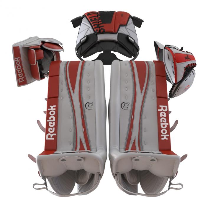 Hockey Goalie Protection Kit Red 3D