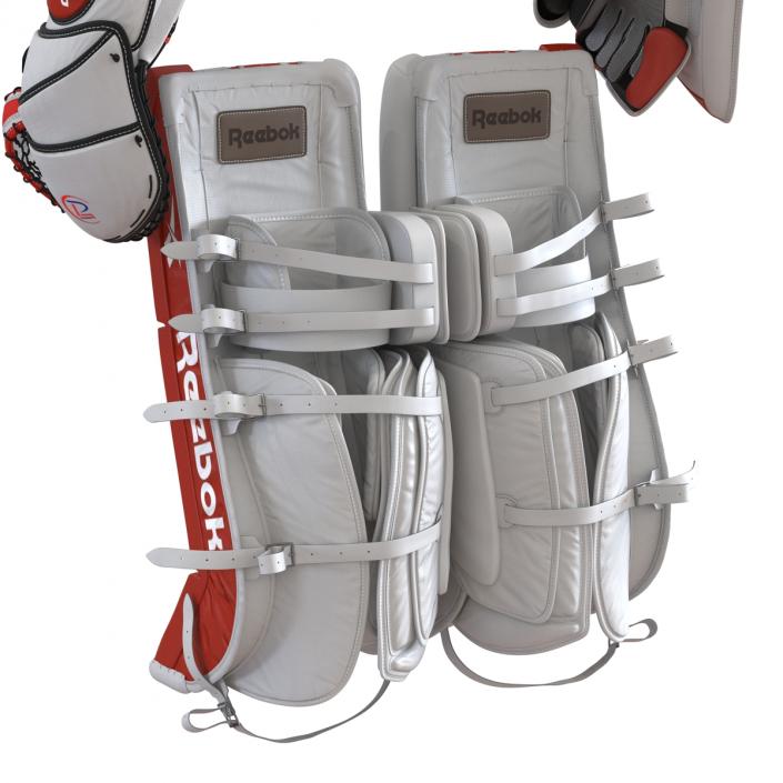 Hockey Goalie Protection Kit Red 3D