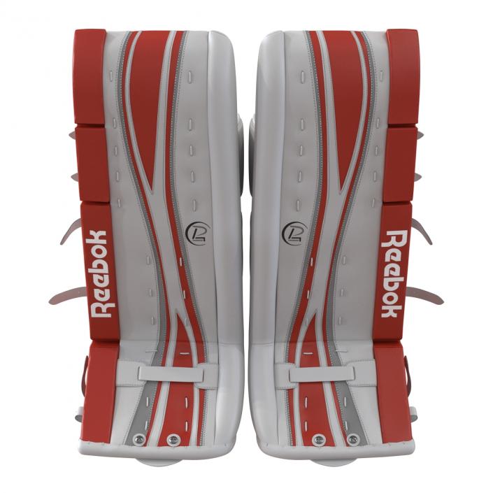 Hockey Goalie Protection Kit Red 2 3D model