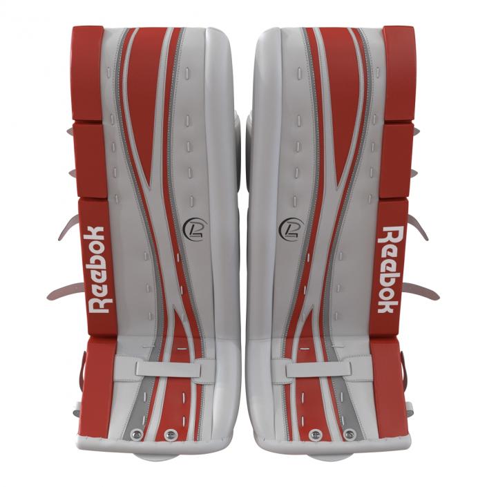 Hockey Goalie Protection Kit Red 3 3D model