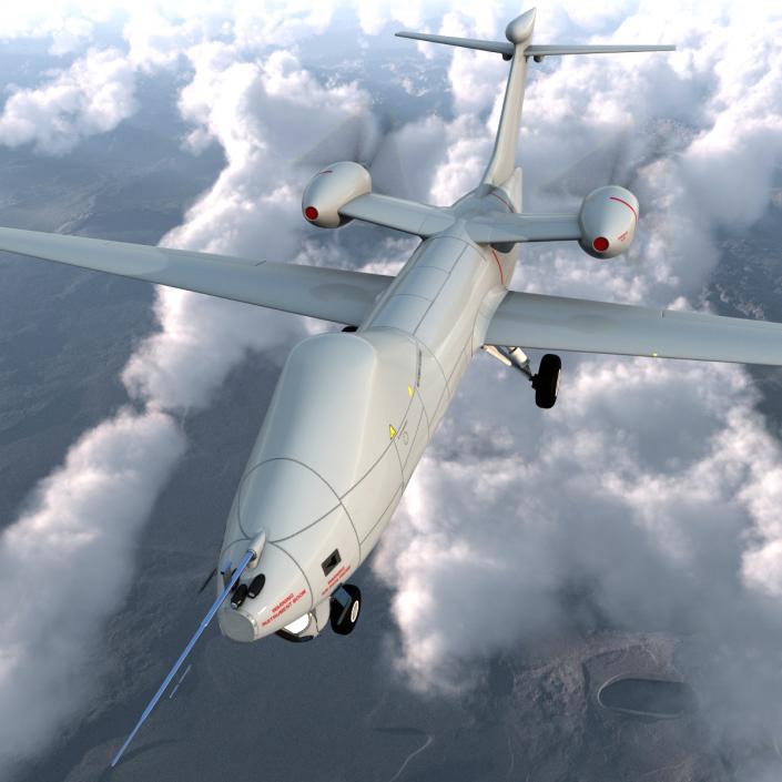 BAE Systems Mantis UAV Rigged 3D model