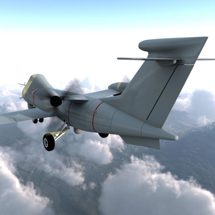 BAE Systems Mantis UAV Rigged 3D model