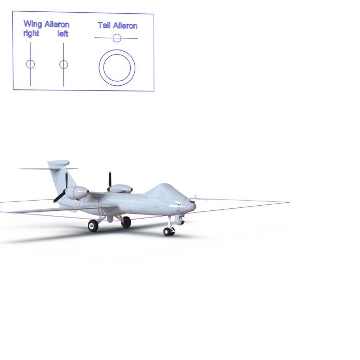 BAE Systems Mantis UAV Rigged 3D model