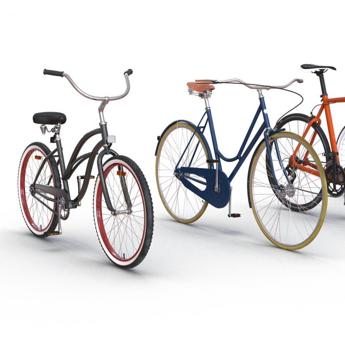 3D Rigged Bikes Collection model