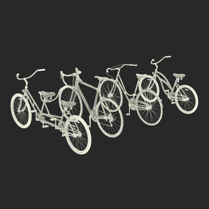 3D Rigged Bikes Collection model