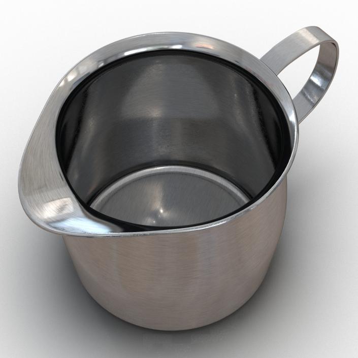 3D Pitcher Creamer Steel 2 model