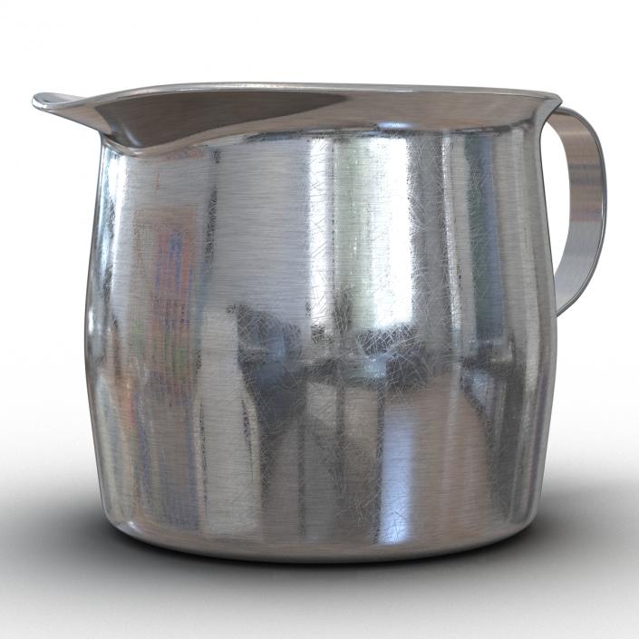 3D Pitcher Creamer Steel 2 model