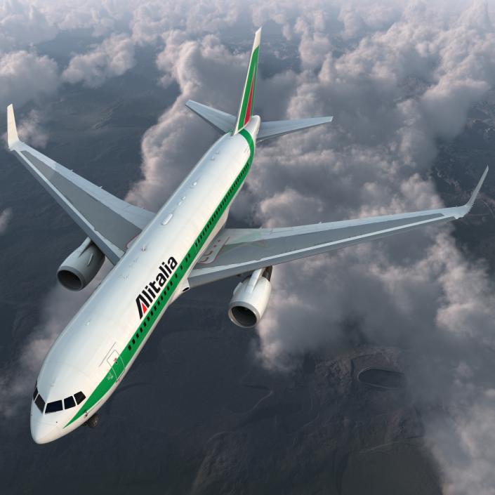 3D model Boeing 767-200ER Alitalia