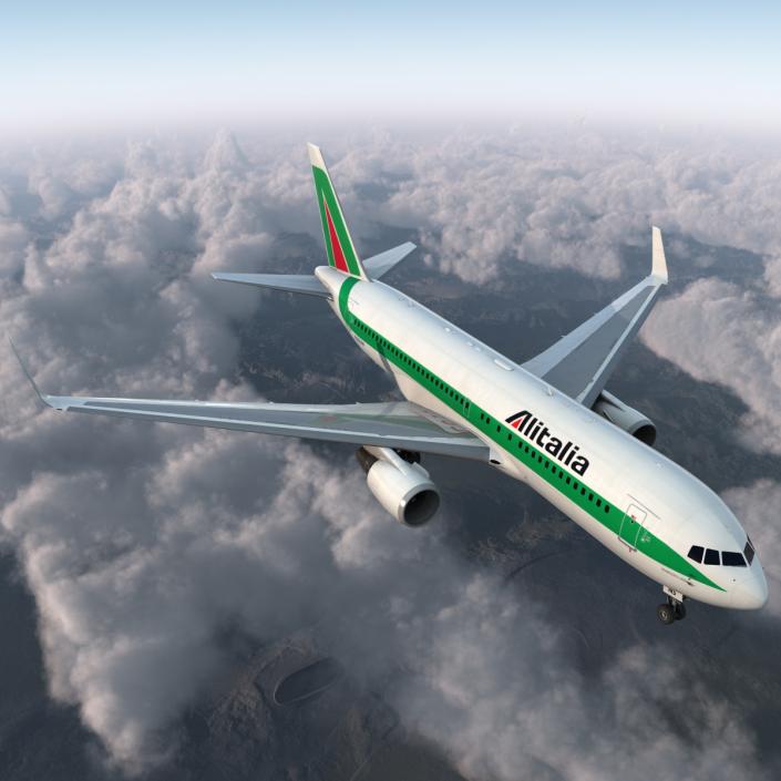 3D model Boeing 767-200ER Alitalia