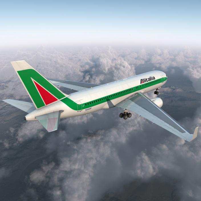 3D model Boeing 767-200ER Alitalia