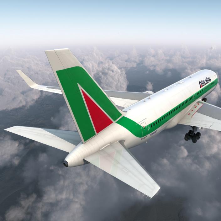 3D model Boeing 767-200ER Alitalia