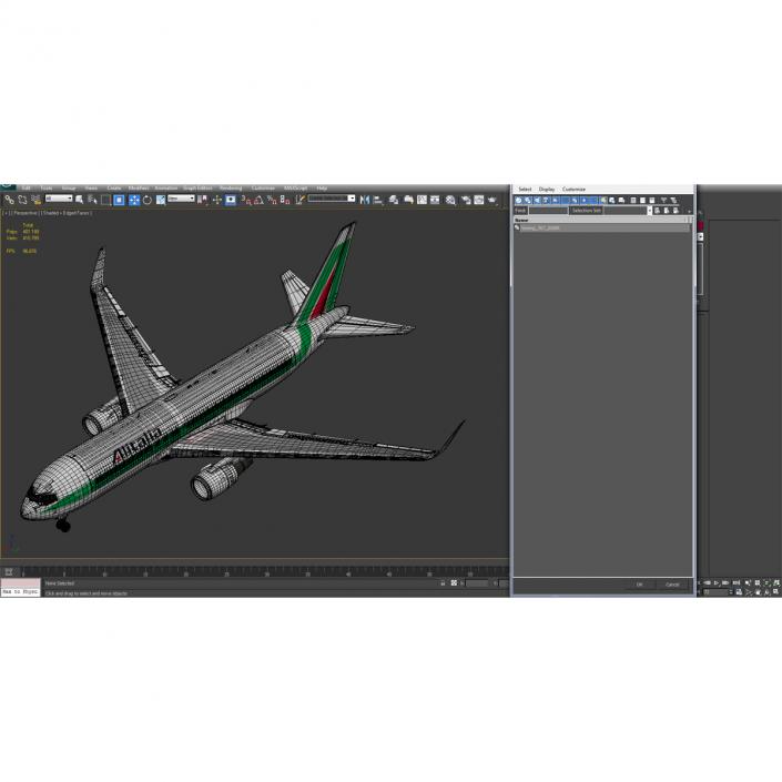 3D model Boeing 767-200ER Alitalia