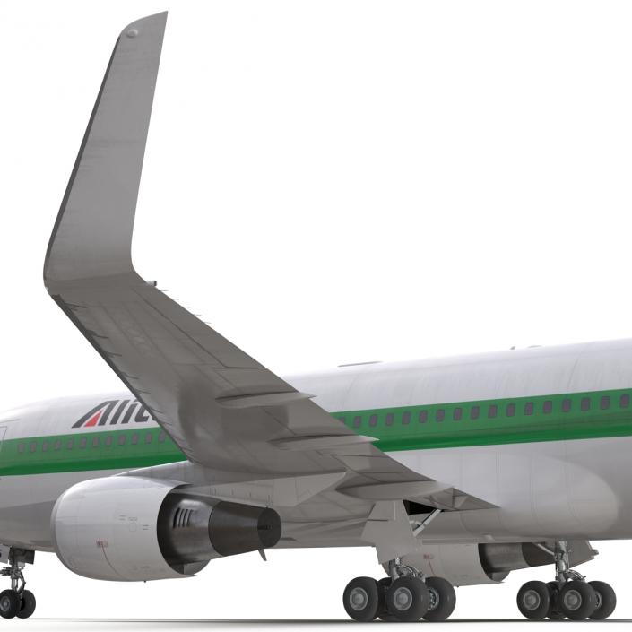 Boeing 767-200ER Alitalia Rigged 3D