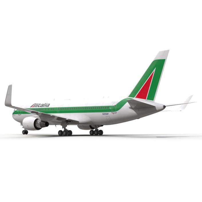 Boeing 767-200ER Alitalia Rigged 3D