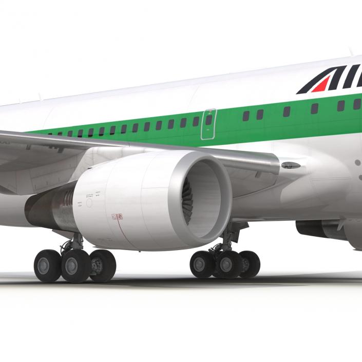 Boeing 767-200ER Alitalia Rigged 3D