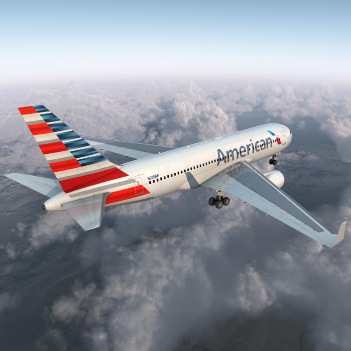 Boeing 767-200ER American Airlines 3D model