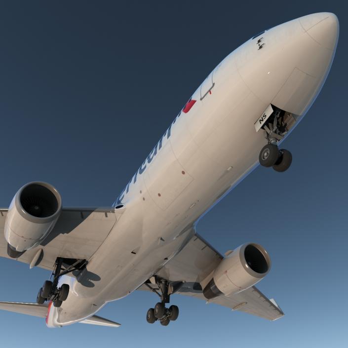 Boeing 767-200ER American Airlines 3D model