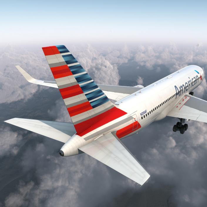 Boeing 767-200ER American Airlines 3D model